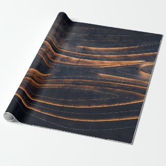Zwarte en bruine trappen cadeaupapier