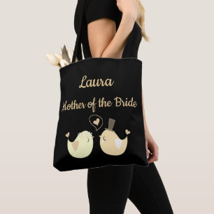 Zwarte en Cream Cute Moeder van de Bride Draagtas