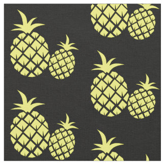 Zwarte en gele ananas stof