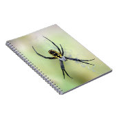 Zwarte en gele Argiope Garden Spider-laptop Notitieboek (Rechterzijde)