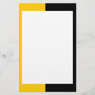 Zwarte en gele banketbakkerij briefpapier