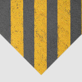 Zwarte en gele bouwzone tissuepapier (Detail)