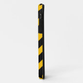 Zwarte en gele Chevron Zigzap Pattern Case-Mate iPhone Case (Achterkant/links)