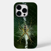 Zwarte en gele tuinspin Case-Mate iPhone case (Achterkant)