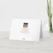 Zwarte en Gold 50e Birthday-kaart met JOUW TEKST Kaart (Achterkant)