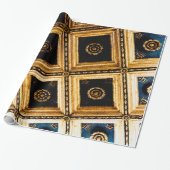 Zwarte en Gold-architectuur Cadeaupapier (Uitgerold)