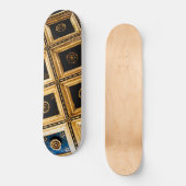 Zwarte en Gold-architectuur Skateboard (Voorkant)