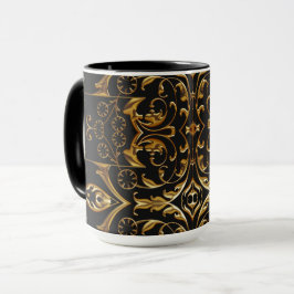 Zwarte en Gold-Mok Mok