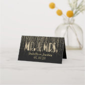 Zwarte en Gold Star-Shower (Achterkant)