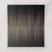 Zwarte en Gold Star-Shower (Binnenkant ongevouwen)