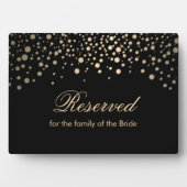 Zwarte en Gold Stippen - Reserve Fotoplaat (voorkant)