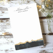 Zwarte en Gold Waterverf op maat Post-it® Notes