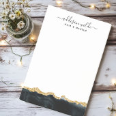 Zwarte en Gold Waterverf op maat Post-it® Notes
