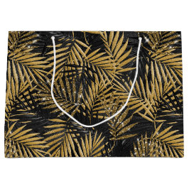 ZWARTE EN GOUDE TROPISCHE LEIDINGEN GROOT CADEAUZAKJE