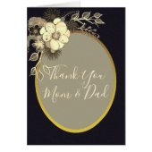 Zwarte en gouden bruiloft Hartelijk dank (Voorkant)