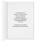 Zwarte en gouden bruiloft Hartelijk dank (Binnen (Rechts))