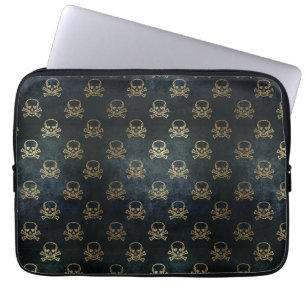Zwarte en gouden elektronica-tas laptop sleeve