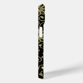 Zwarte en gouden fluitjes Case-Mate iPhone case (Achterkant / Rechts)