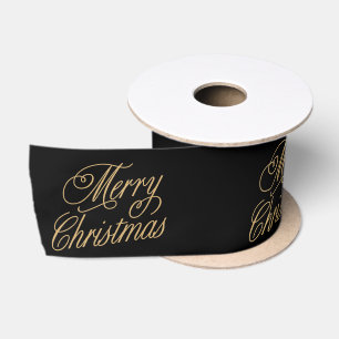 Zwarte en gouden kerst lint