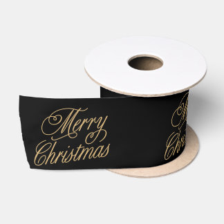 Zwarte en gouden kerst lint
