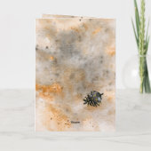 Zwarte en gouden kerstklep feestdagen kaart (Achterkant)