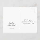 Zwarte en gouden kerstman bespaart de datum van he aankondigingskaart (Achterkant)