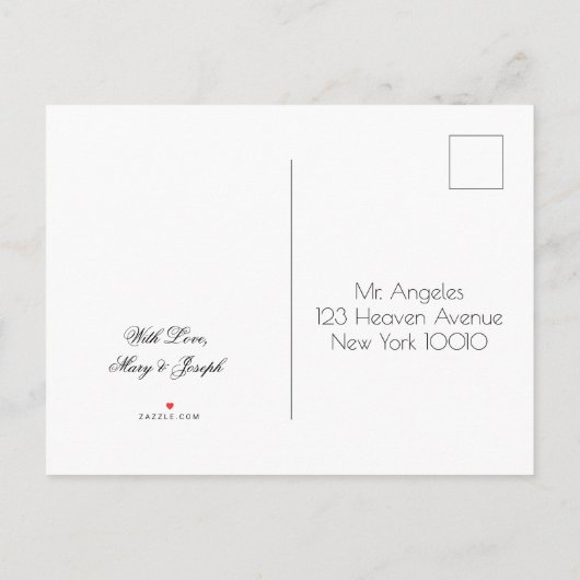 Zwarte en gouden kerstman bespaart de datum van he aankondigingskaart (Achterkant)