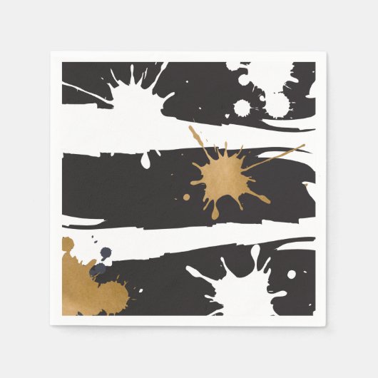 Zwarte en gouden servetten (Voorkant)