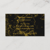 Zwarte en gouden Visitekaartjes (Achterkant)