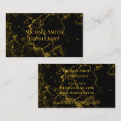 Zwarte en gouden Visitekaartjes (Voorkant / Achterkant)