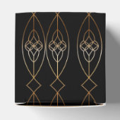 Zwarte en goudkleurige deco-kubus bedankdoosjes (Bovenkant)