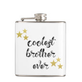 Zwarte en goudkoelste Broer Ever-kolf Heupfles (Voorkant)