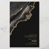 Zwarte en goudmakerij flyer (Achterkant)