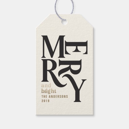 Zwarte en goudmakreelkoek voor doeleinden cadeaulabel (Voorkant)