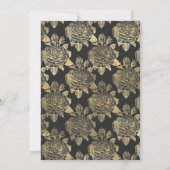 Zwarte en goudpleisters, gothic repesial Dinner Kaart (Achterkant)