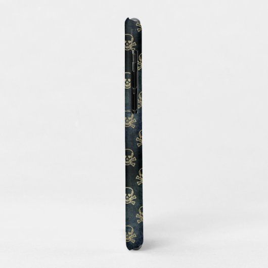 Zwarte en goudschedels Case-Mate iPhone case (Achterkant/links)
