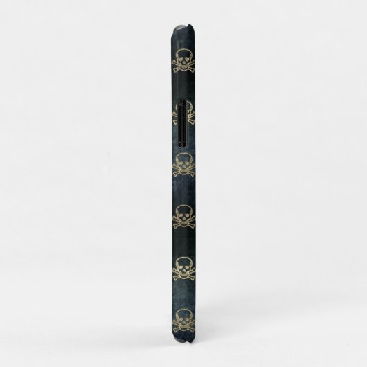 Zwarte en goudschedels Case-Mate iPhone case (Achterkant/rechts)