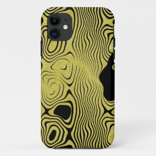 zwarte en goudtelefoonbehuizing iPhone 11 hoesje