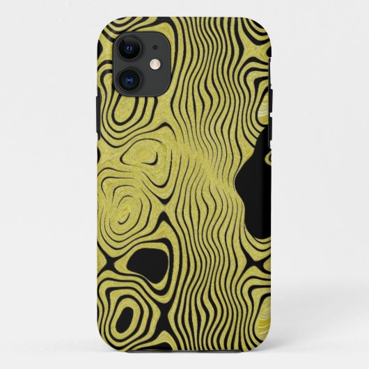 zwarte en goudtelefoonbehuizing Case-Mate iPhone case (Achterkant)