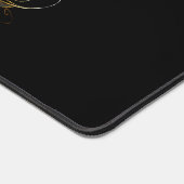 Zwarte en goudvogel bureaumat (Hoek)