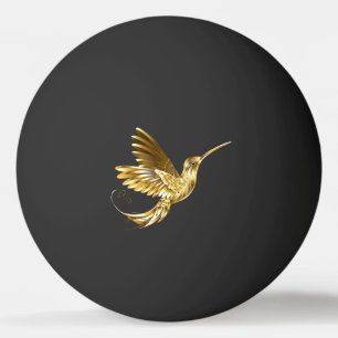 Zwarte en goudvogel pingpongballen