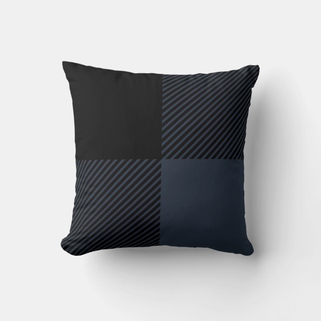 Zwarte en grijze buffels kussen (Voorkant)