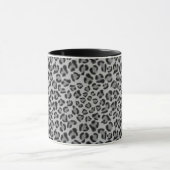 Zwarte en grijze luipaard, cheetah-patroon mok (Midden)