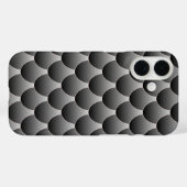 Zwarte en grijze schalen Case-Mate iPhone case (Achterkant (horizontaal))