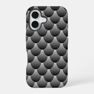 Zwarte en grijze schalen iPhone 16 hoesje