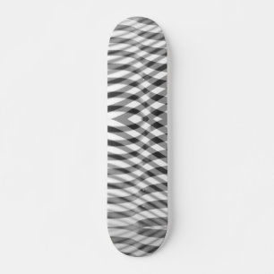 Zwarte en grijze strepen bekleding skateboard