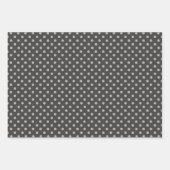 Zwarte en grijze vlekhoofden en geweien inpakpapier vel (Voorkant 2)