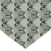 Zwarte en grijze vlinder korte tafelloper (Hoek)