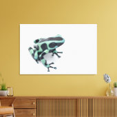 zwarte en groene gifkikker ( dendroba ) canvas afdruk (Insitu (Woonkamer))
