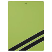 Zwarte en groene initialen kantoor klembord (Achterkant)